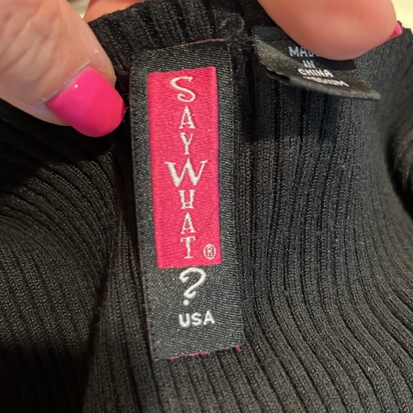 Say What? Sexy Sweater Top - Picture 5 of 8